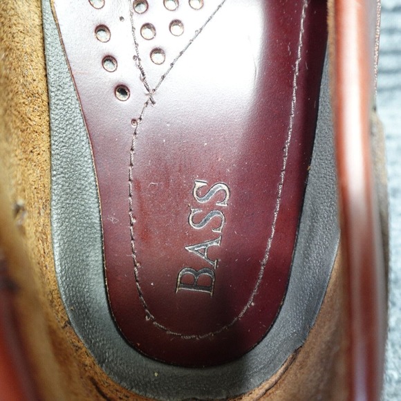 Bass Shoes Mens 12 W Brown Harry Leather Casual Lace Up Loafer main image 7